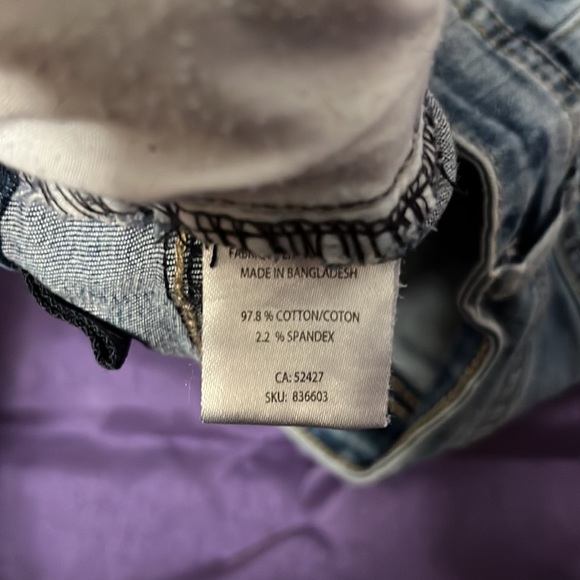 My Style Denim Shorts with lace accent size 10 - Picture 4 of 4